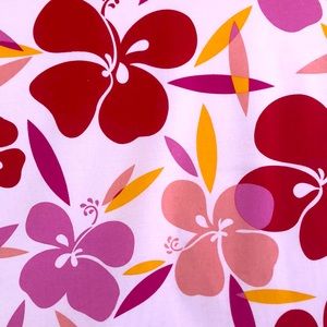 Hoffman Fabric Pink w/Orange Hawaiian